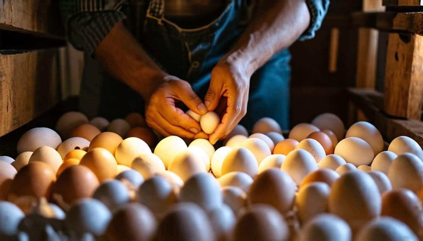 broedeieren onder kip